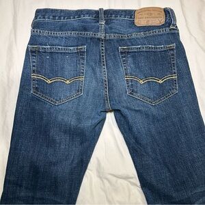 American Eagle Jeans Men's Size 29x30 Blue Skinny Stretch Denim Distressed